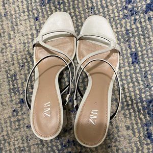 White Zara Sandals